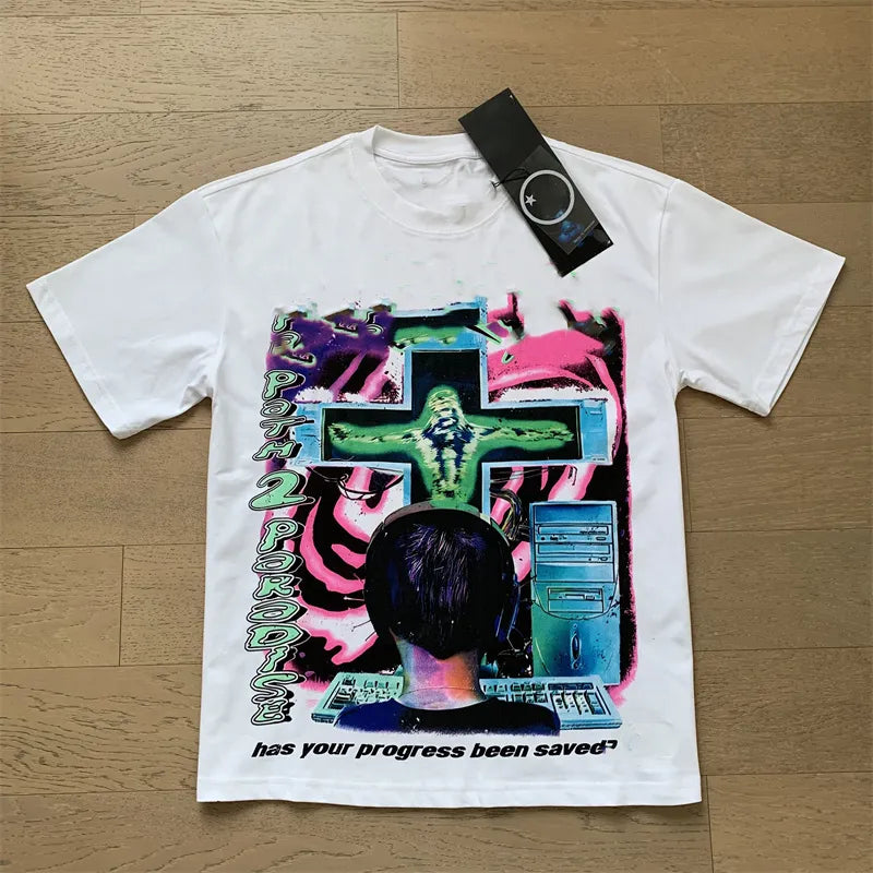 Mens Designer T Shirt NFC Graphic Tees Sport Shorts Hip Hop Short Sets Tracksuit Unisex Tops High Street Retro Women T-Shirts Eur Size S-Xl