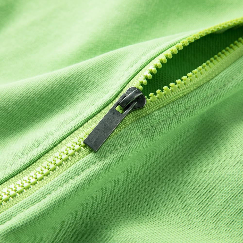 Toddler Kids Hooded Zipper Sweatshirt Long Sleeve Solid Color Zip up Hoodies for Boys and Girls Casual Outwear