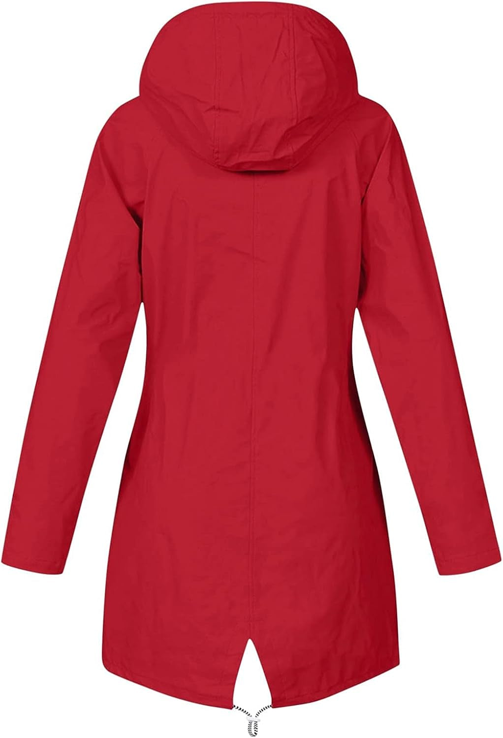 Women'S Long Raincoat with Hood Outdoor Lightweight Windbreaker Rain Jacket Waterproof,Waterproof Trench Coat